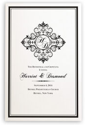 Photograph of Spiral Swirl Wedding Programs