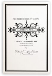 Photograph of Time Traveler Wedding Programs