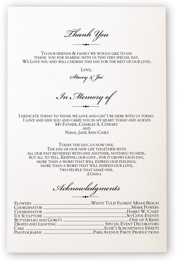 Photograph of Tree of Life Heart Wedding Programs
