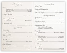 Photograph of Two Horses Wedding Programs