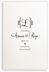 Photograph of Feel Script Monogram Wedding Programs