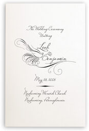 Photograph of Miss LeGatees Correspondence Wedding Programs