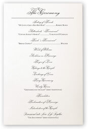 Photograph of Monsieur Victorian Frame Wedding Programs