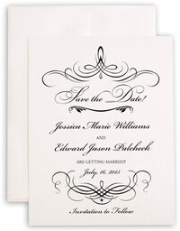 Photograph of Flourish Monogram 04 Save the Dates