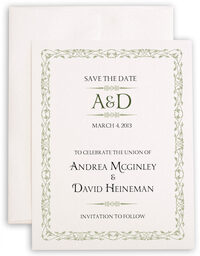 Photograph of Yana Monogram Save the Dates