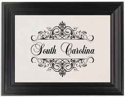 Framed Photograph of Accordion Table Names