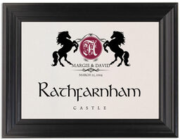 Framed Photograph of Chevalier Table Names