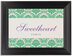 Framed Photograph of Damask Twist Table Names