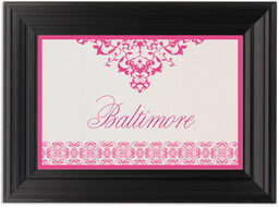 Framed Photograph of Diamond Mandala Table Names