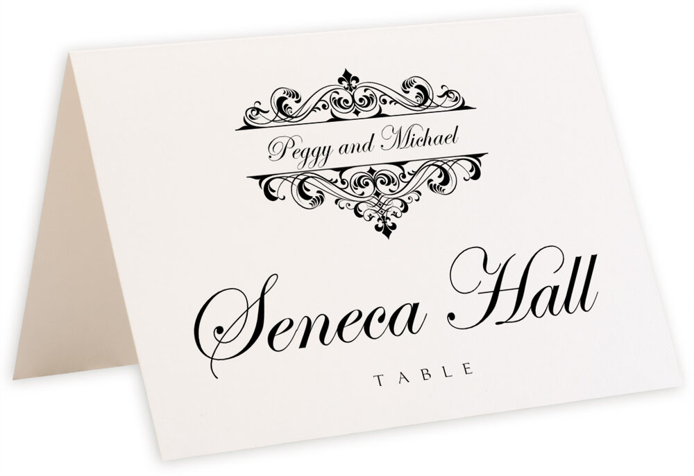 Photograph of Tented Fancy Brandy Table Names