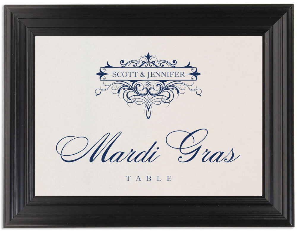 Framed Photograph of Flirty Eyes Table Names