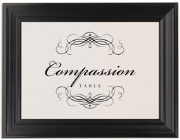 Framed Photograph of Flourish Monogram 03 Table Names