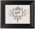 Framed Photograph of Flourish Monogram 15 Table Names