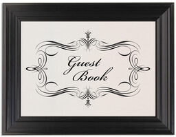 Framed Photograph of Flourish Monogram 21 Table Names