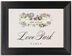 Framed Photograph of Garden Flurry Table Names