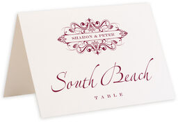 Photograph of Tented Ginger Breeze Table Names
