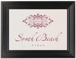 Framed Photograph of Ginger Breeze Table Names