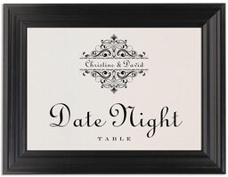 Framed Photograph of Oki Sun Table Names