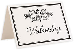 Photograph of Tented Time Machine Table Names