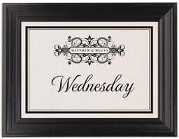 Framed Photograph of Time Machine Table Names