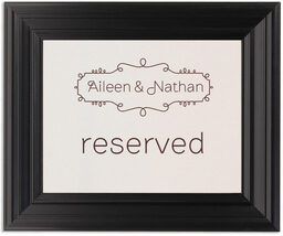 Framed Photograph of Brownstone Brackets Table Names