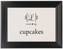 Framed Photograph of Feel Script Monogram Table Names