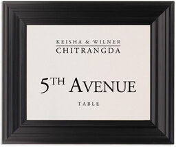 Framed Photograph of Garamond Monogram Table Names