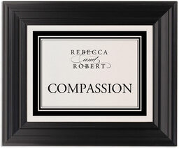 Framed Photograph of Something Old, Something New Table Names