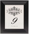 Framed Photograph of Accordion Table Numbers