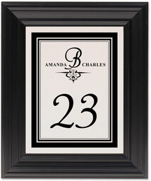 Framed Photograph of Adore Monogram 05 Table Numbers