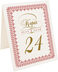 Photograph of Tented Bailly Monogram 14 Table Numbers