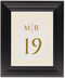 Framed Photograph of Baker_Signet_Monogram_01 Table Numbers