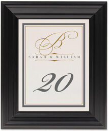 Framed Photograph of Bickham Monogram 15 Table Numbers