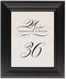 Framed Photograph of Bodini Monogram 16 Table Numbers