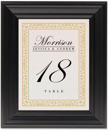 Framed Photograph of Edwardian Monogram 07 Table Numbers