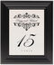 Framed Photograph of Fancy Brandy Table Numbers