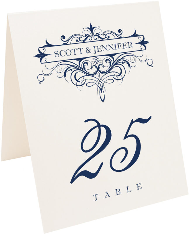 Photograph of Tented Flirty Eyes Table Numbers
