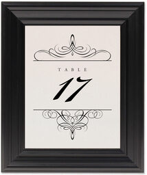 Framed Photograph of Flourish Monogram 02 Table Numbers