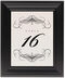 Framed Photograph of Flourish Monogram 03 Table Numbers