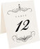 Photograph of Tented Flourish Monogram 04 Table Numbers