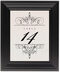 Framed Photograph of Flourish Monogram 05 Table Numbers