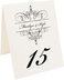 Photograph of Tented Flourish Monogram 05B Table Numbers