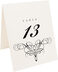 Photograph of Tented Flourish Monogram 06 Table Numbers