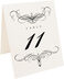 Photograph of Tented Flourish Monogram 08 Table Numbers
