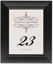 Framed Photograph of Flourish Monogram 10B Table Numbers