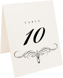 Photograph of Tented Flourish Monogram 11 Table Numbers