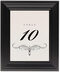Framed Photograph of Flourish Monogram 11 Table Numbers