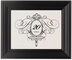 Framed Photograph of Flourish Monogram 15 Table Numbers