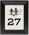 Framed Photograph of Geek Wedding Love Machine Table Numbers