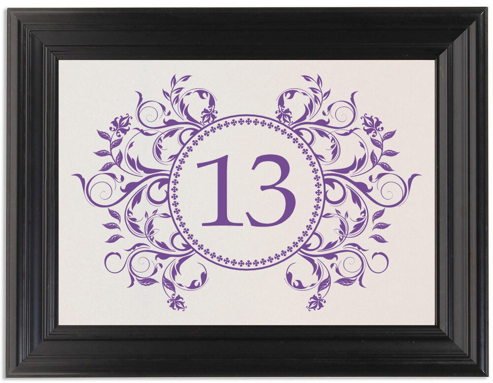 Framed Photograph of Gingee Full Table Numbers